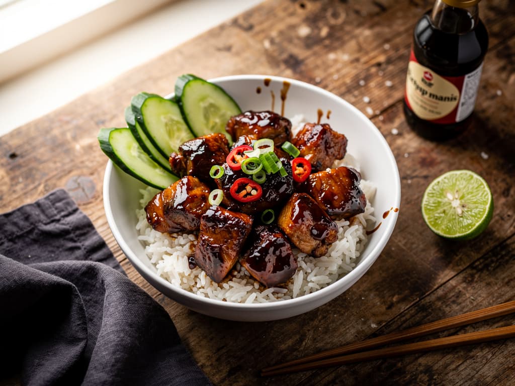 ayam kecap kip in zoete sojasaus