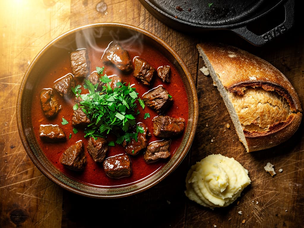 bosnisch gulas met rundvlees en paprika