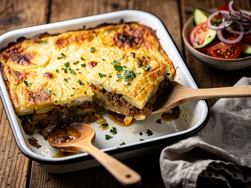 bosnische musaka met aardappel en gehakt