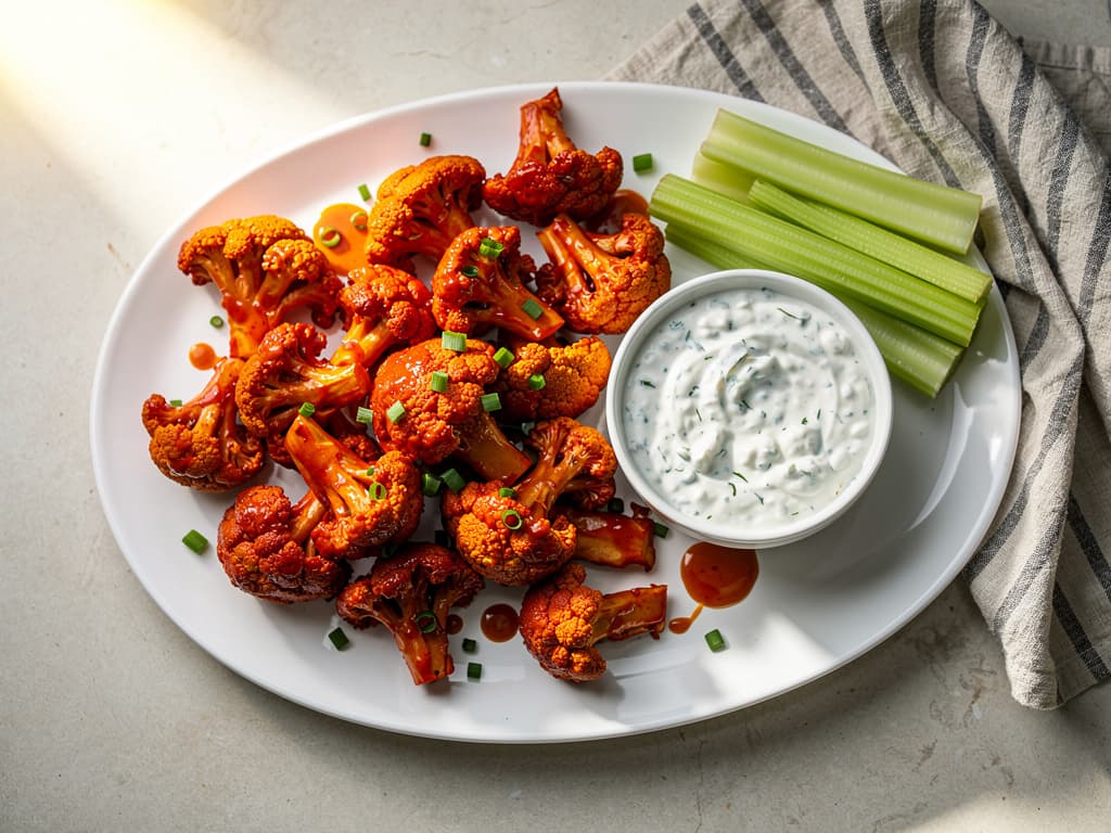 buffalo bloemkool uit de airfryer