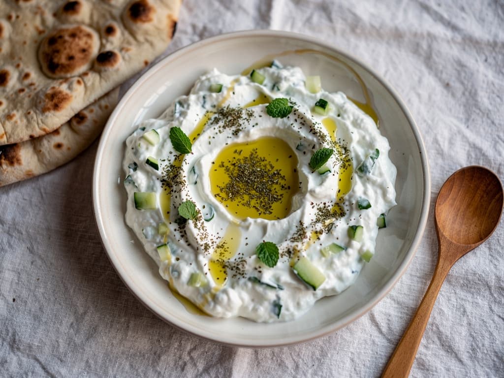 cacik turkse yoghurtsaus met komkommer