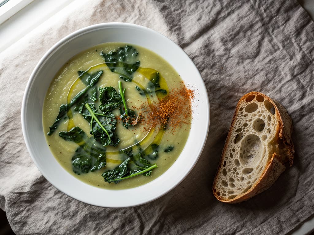 caldo verde vegetarisch met boerenkool