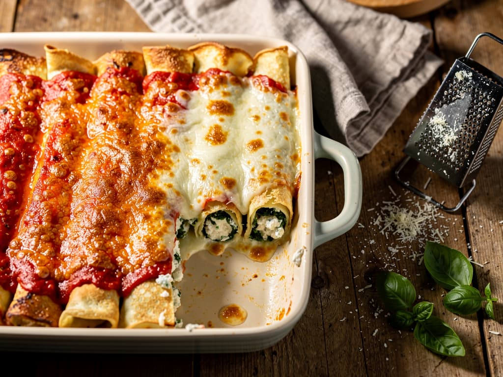 canelones de espinaca argentijnse spinazie cannelloni