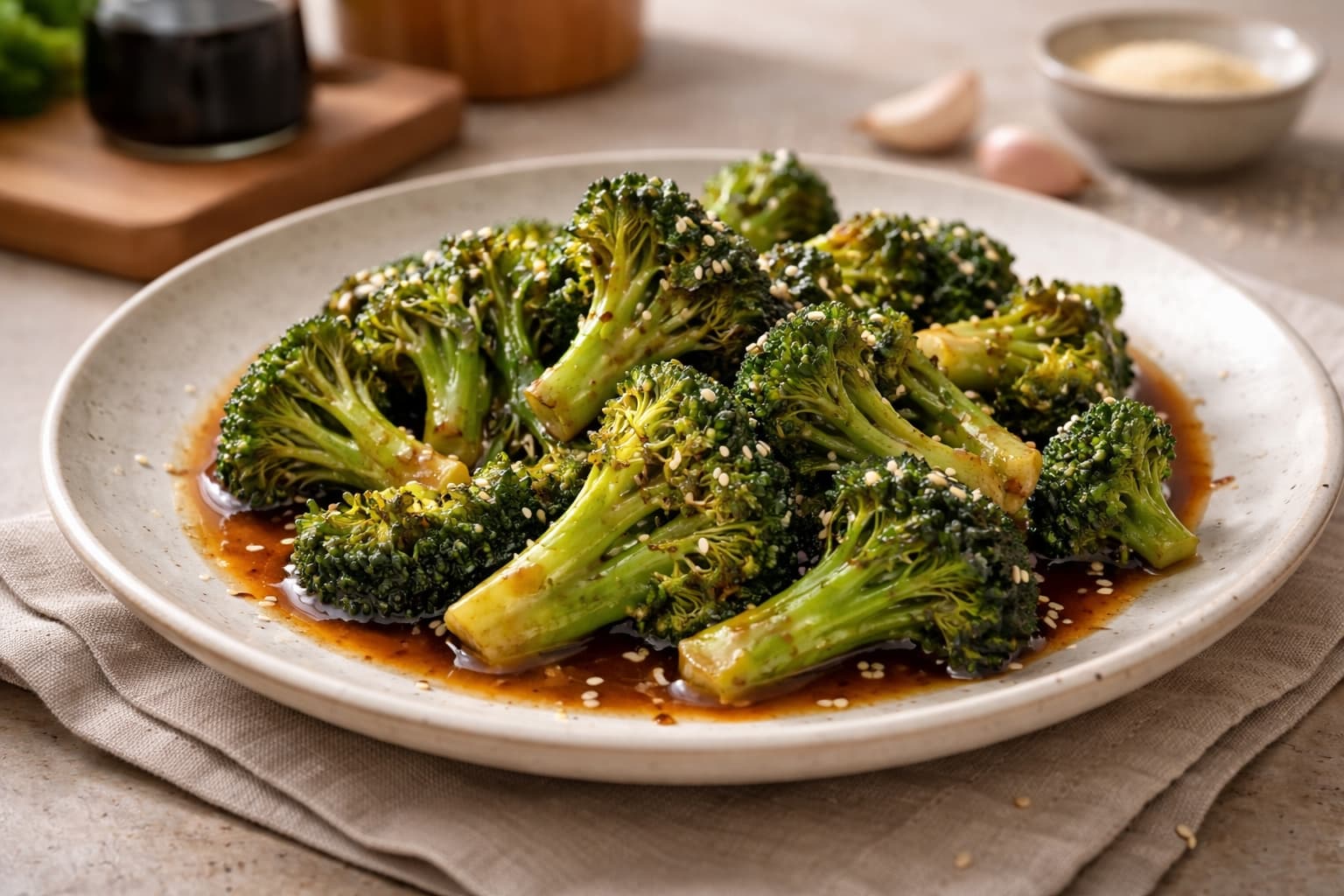 Chinese Roergebakken Broccoli Met Oestersaus