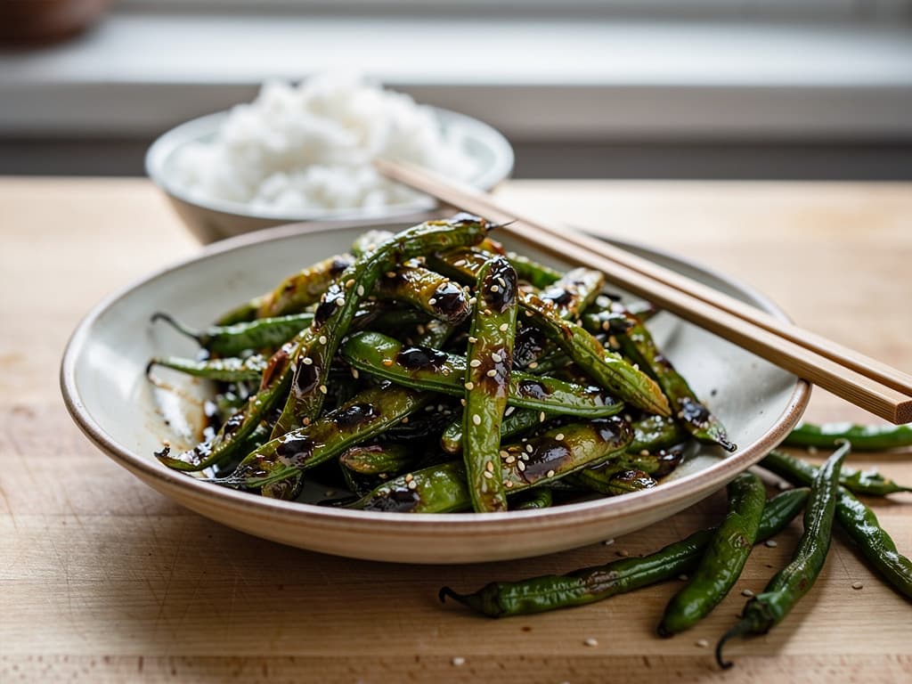 dry fried green beans