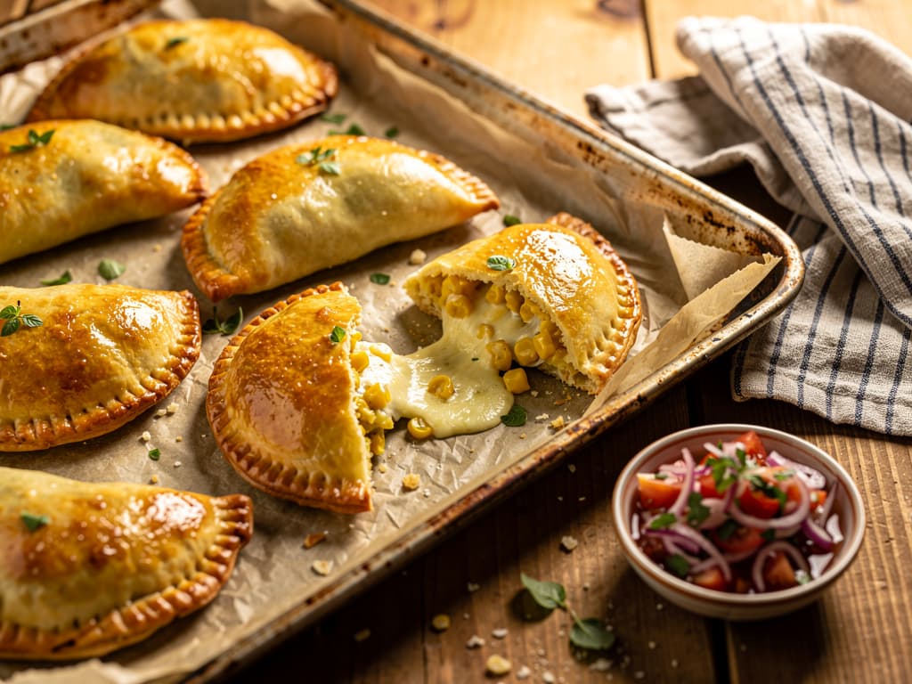 empanadas de humita met mais en kaas