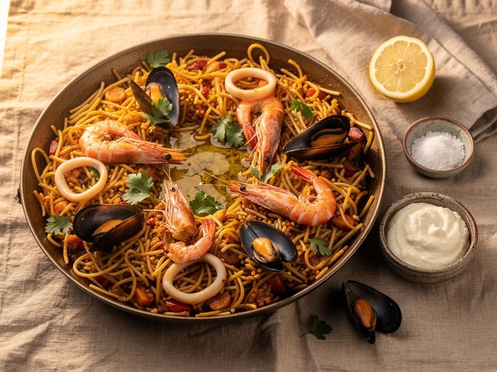 fideua spaanse noedelpaella