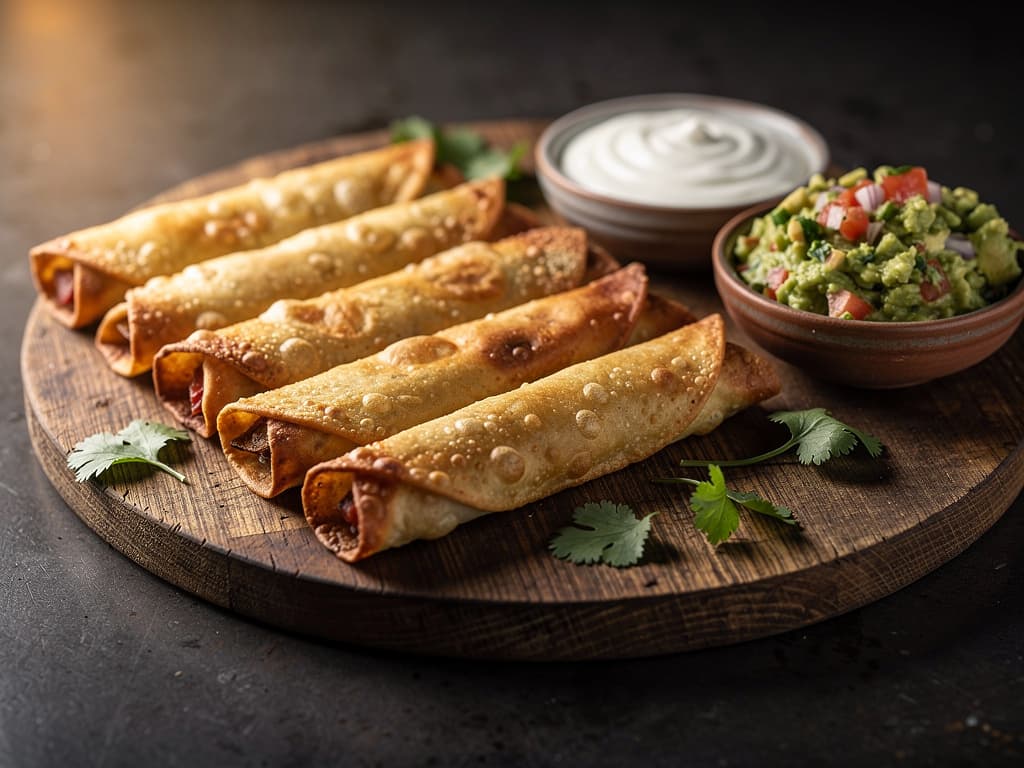 flautas de pollo knapperige kiprolletjes