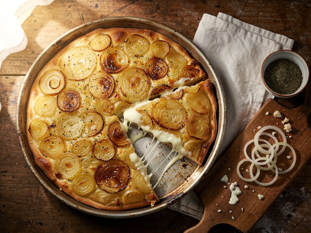 fugazzetta argentijnse gevulde pizza met ui