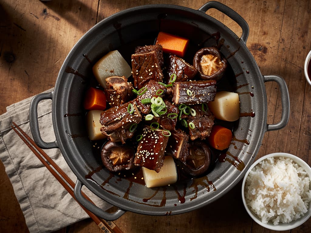 galbi jjim koreaanse gestoofde short ribs