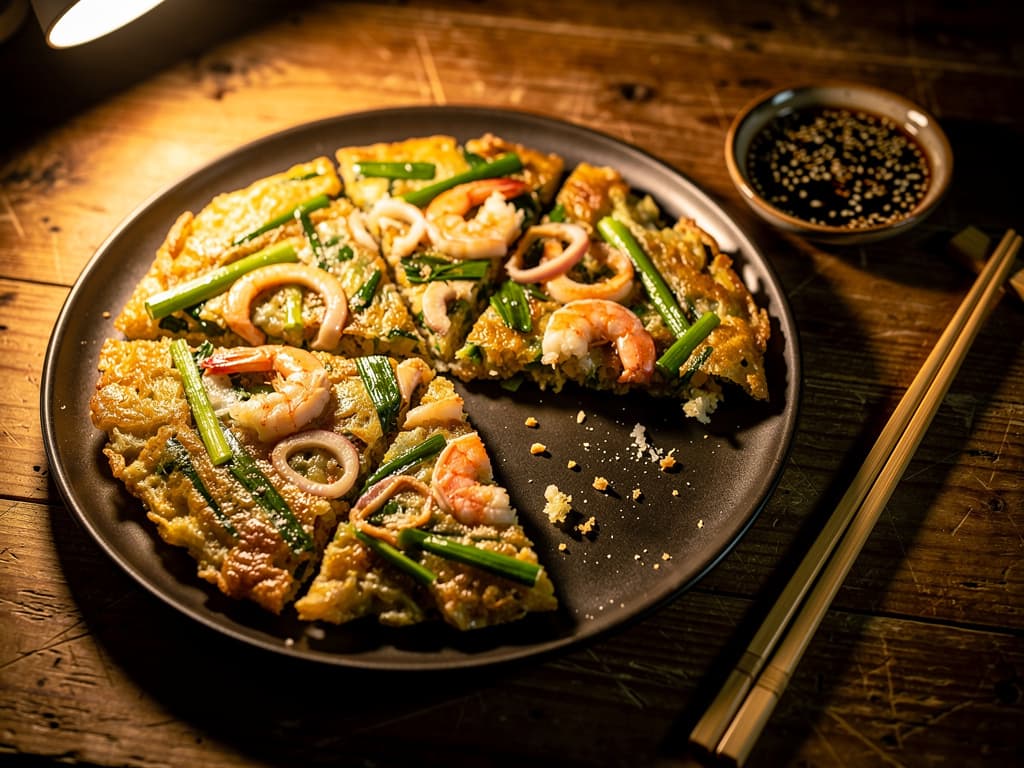 haemul pajeon koreaanse pannenkoek met zeevruchten