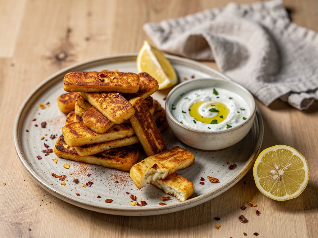halloumi fries