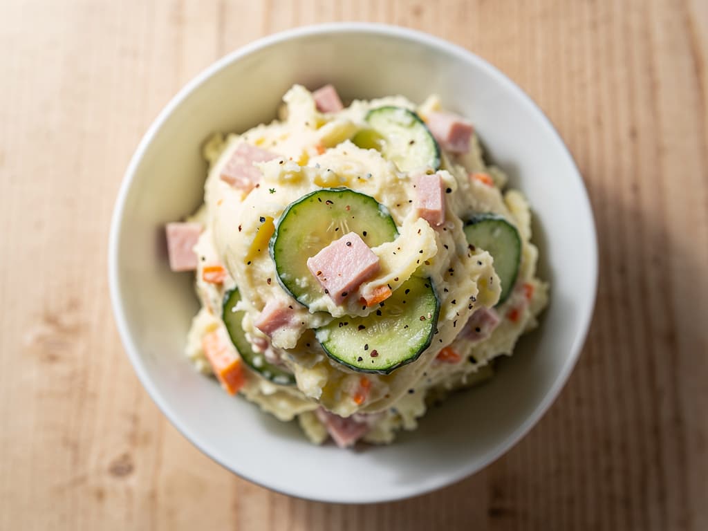 japanse aardappelsalade ham wortel