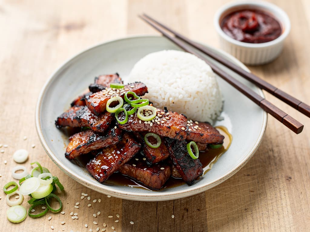 jeyuk bokkeum koreaanse pittige varkenswok