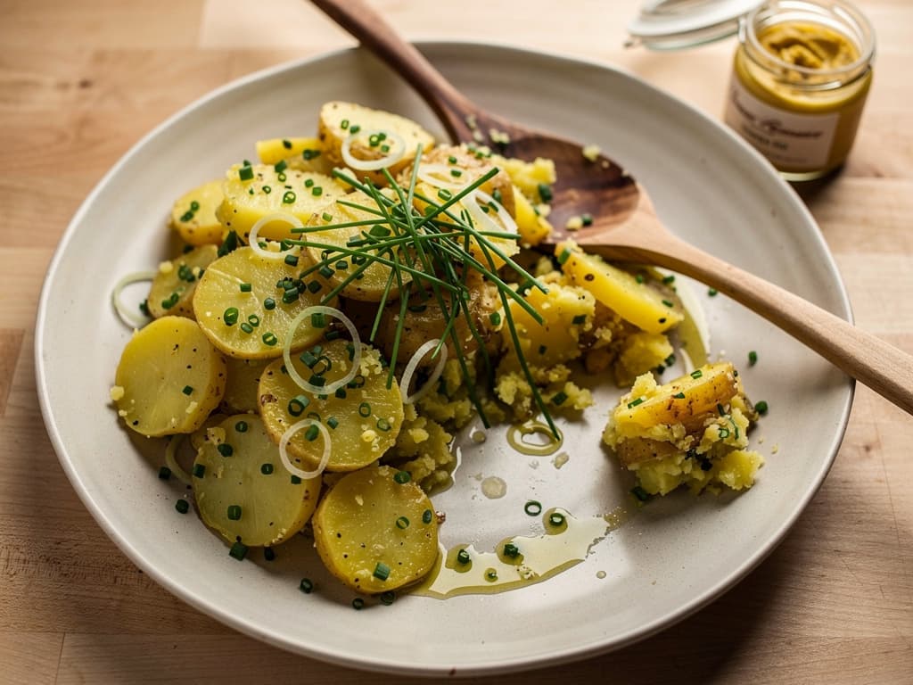 kartoffelsalat met olie