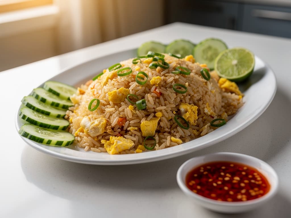 khao pad thaise gebakken rijst