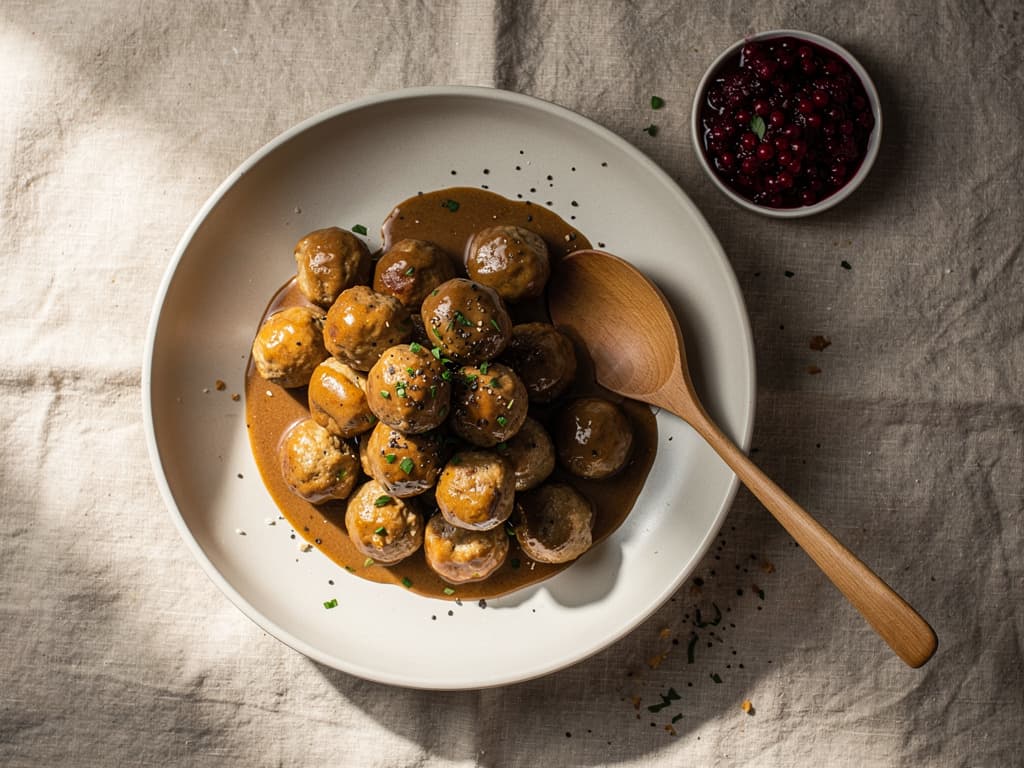 klassieke kottbullar zweedse gehaktballen