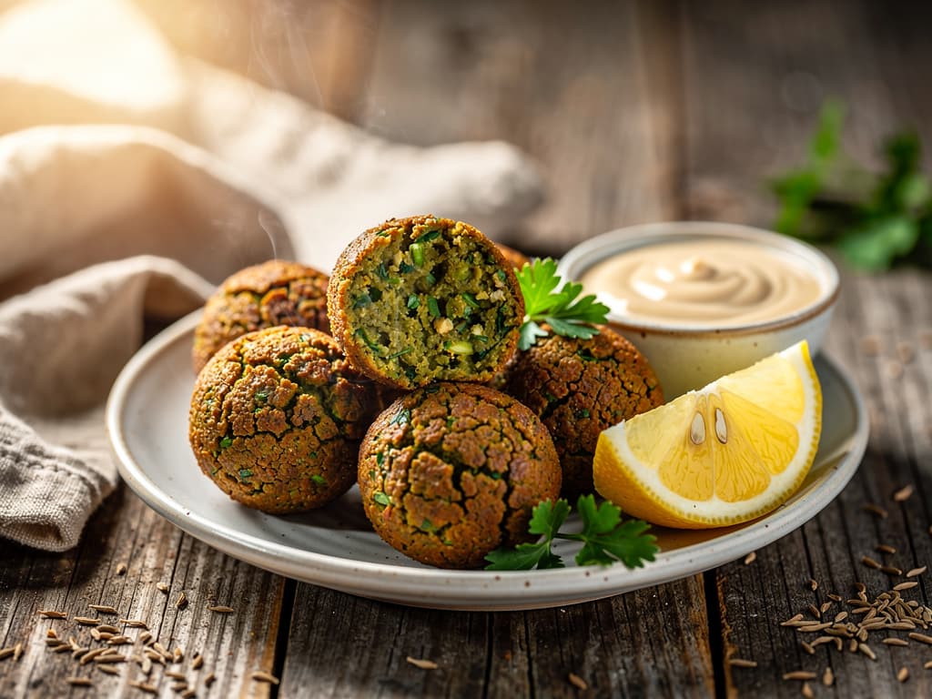 knapperige falafel van kikkererwten