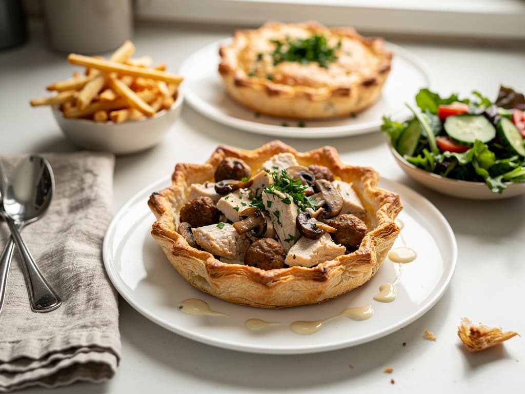 koninginnehapje met kip en champignons