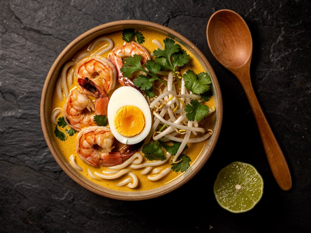 laksa lemak romige noedelsoep met kokos
