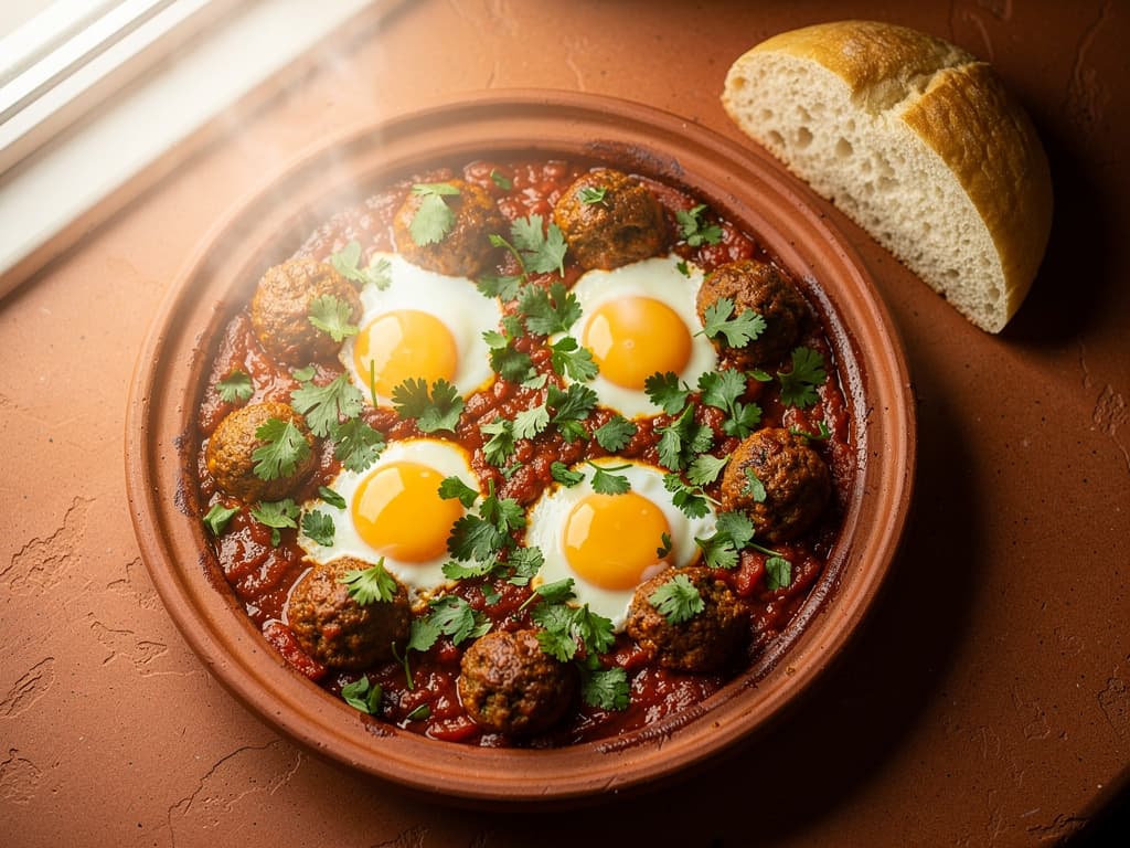 lams kefta tajine met ei