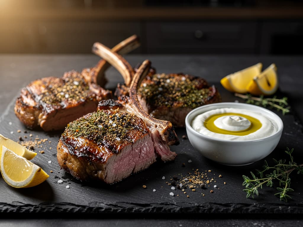lamskoteletten met zaatar