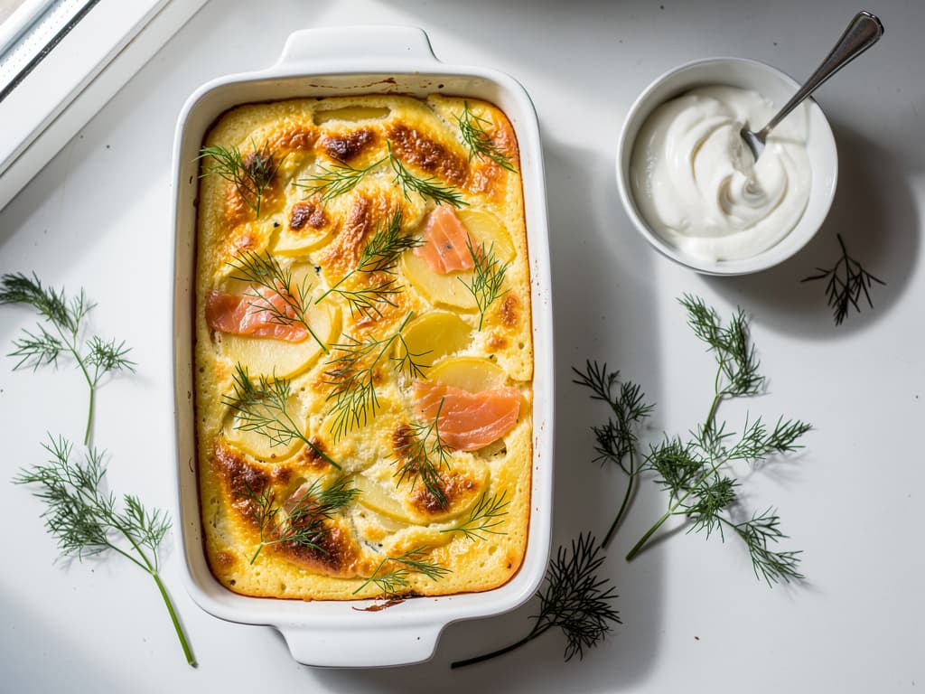 laxpudding zweeds zalm ovenschotel