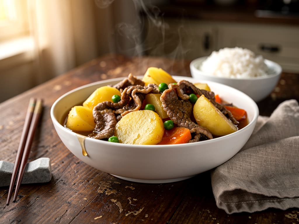 nikujaga japanse rundvlees aardappelstoof