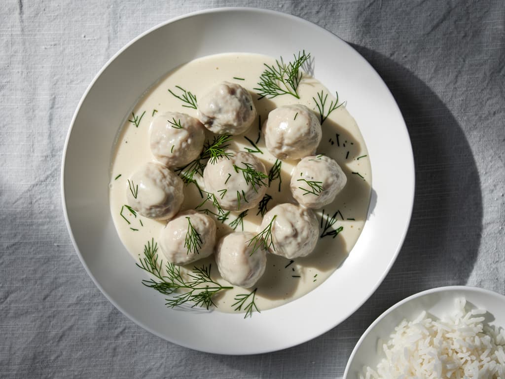 noorse fiskeboller visballetjes roomsaus