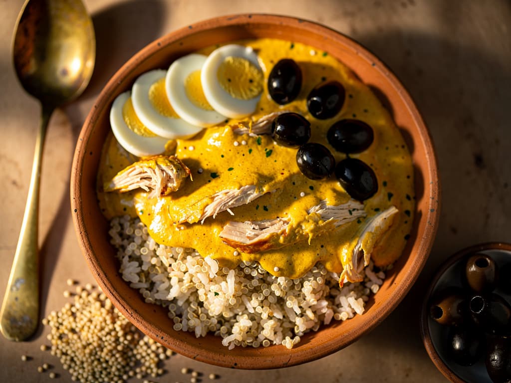 Peruaans ají de gallina met quinoa