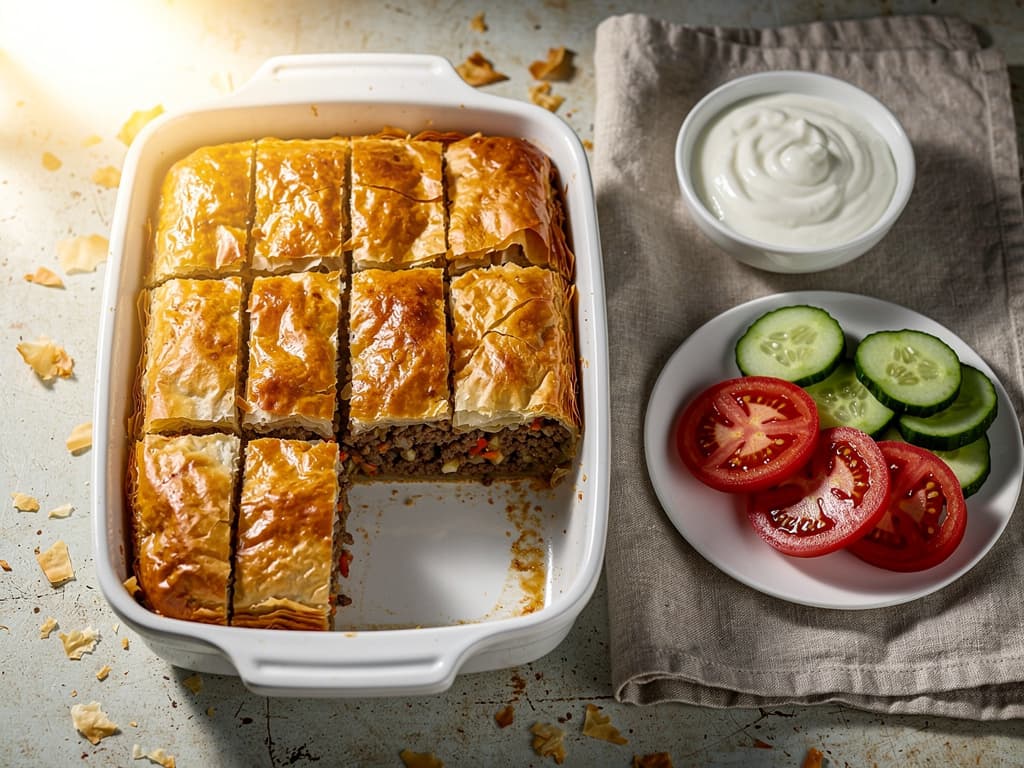 pita ispod saca bosnische vleestaart met filodeeg