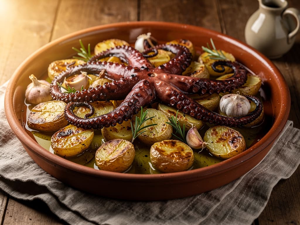 polvo a lagareiro octopus met olijfolie
