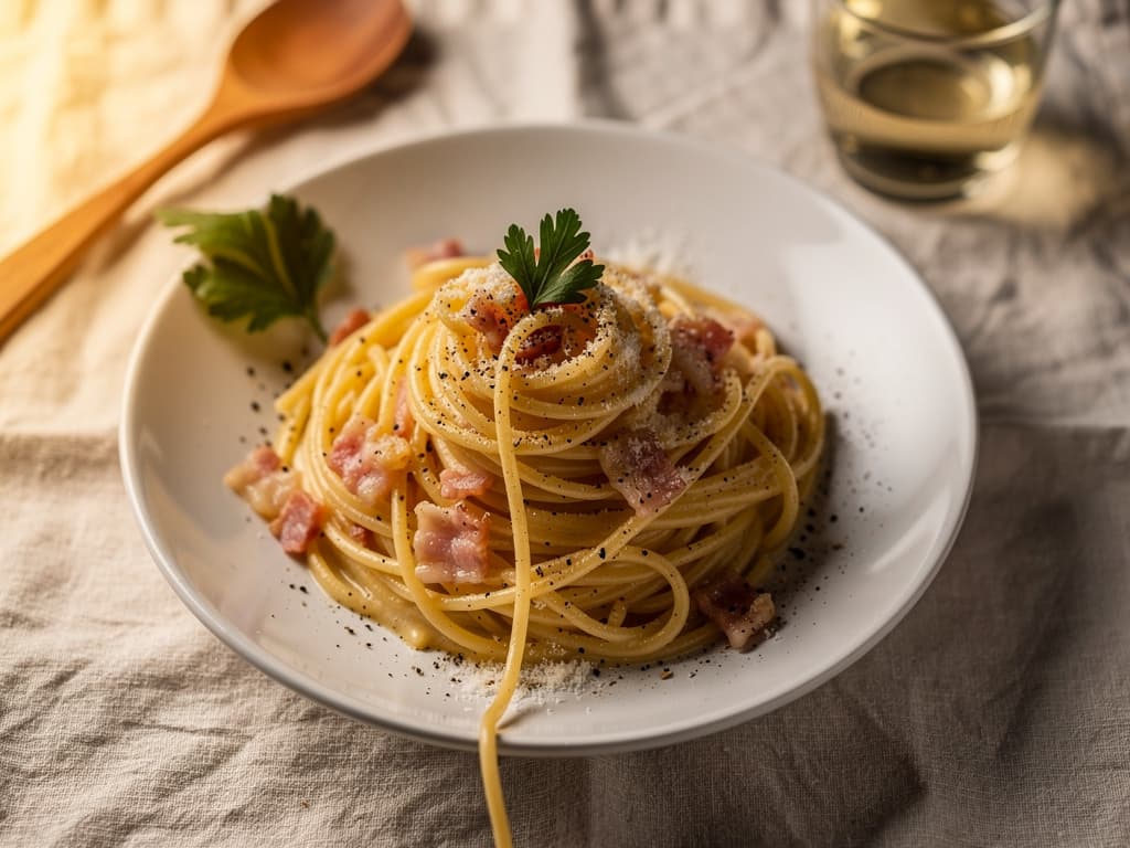 romige kip carbonara met spek