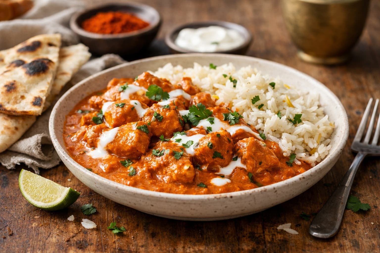 Roti kip masala — Next-Dish