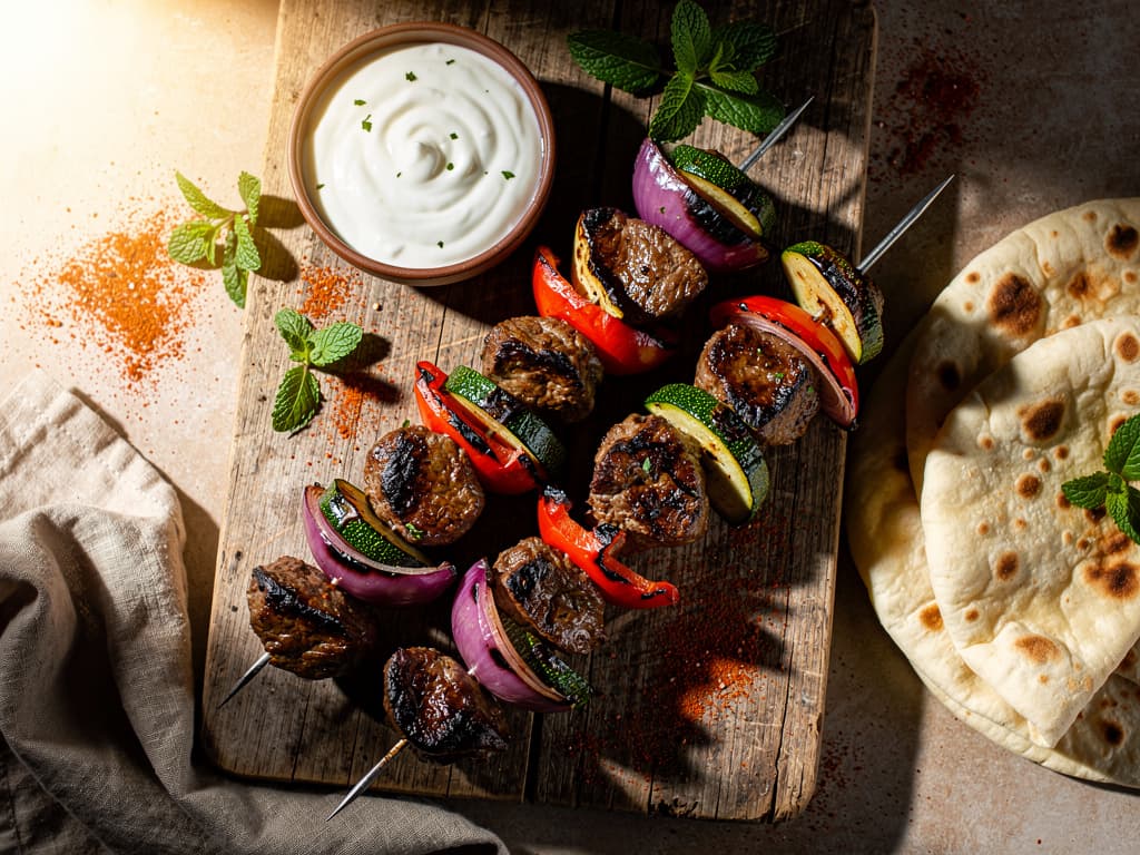 rundvlees kebabspiesjes uit de airfryer