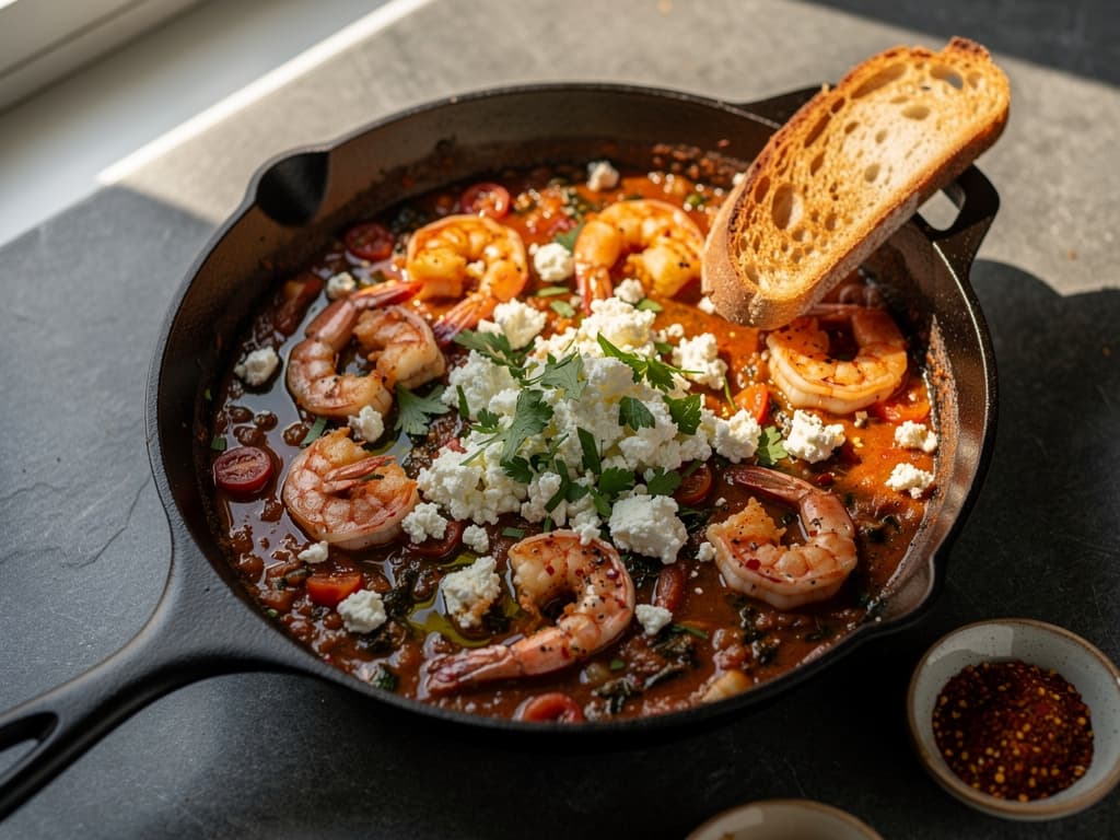 saganaki garnalen