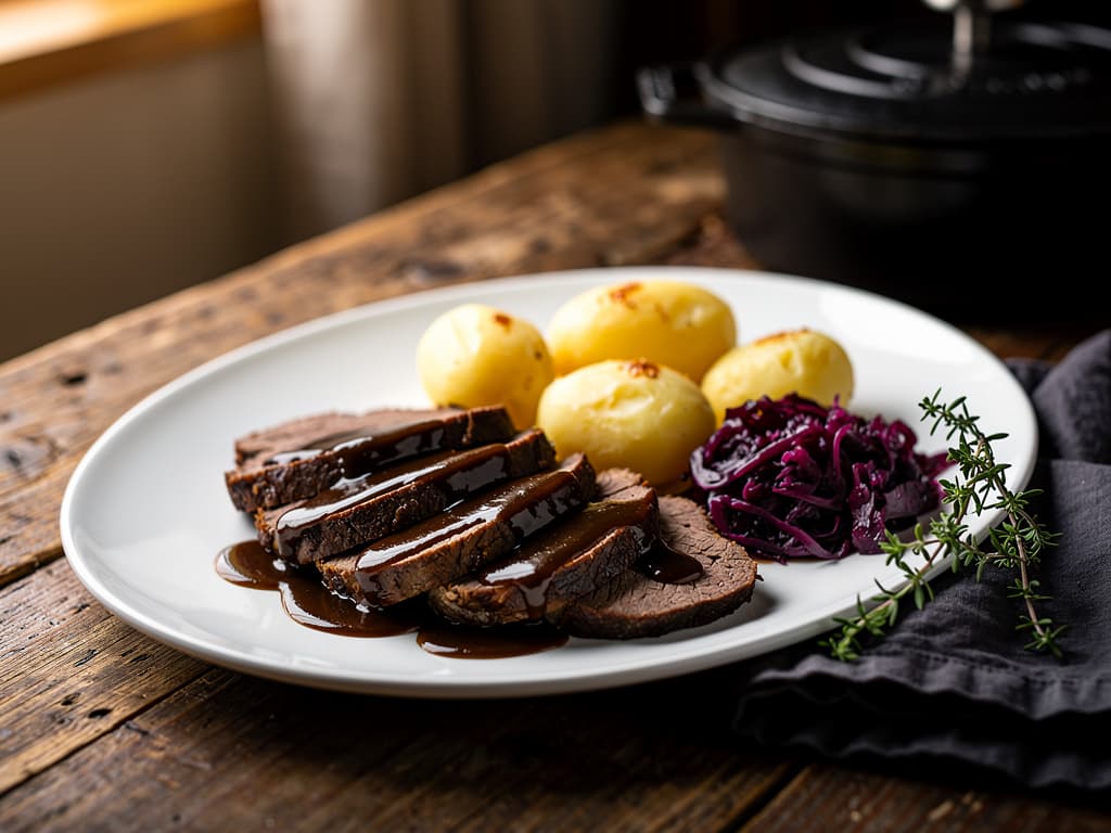 sauerbraten duits gemarineerd rundvlees