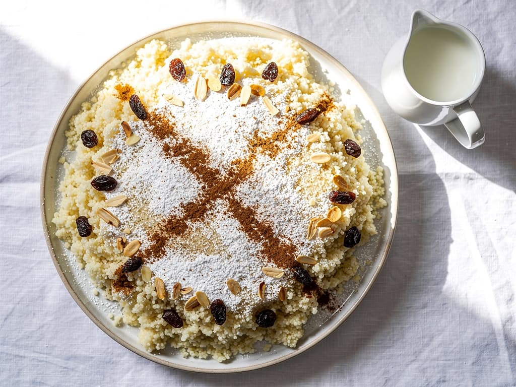seffa zoete couscous met kaneel en amandelen