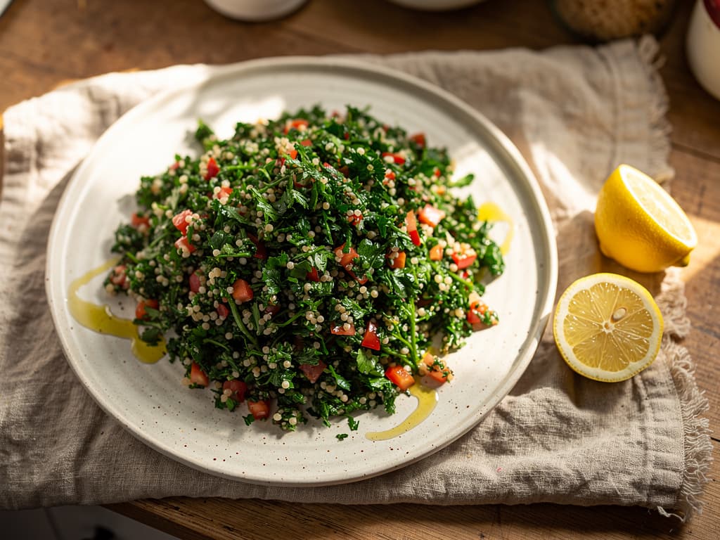 tabbouleh salade met bulgur en peterselie