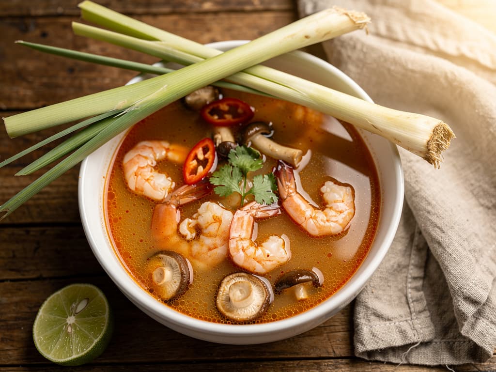 tom yum goong pittige zure garnalsoep
