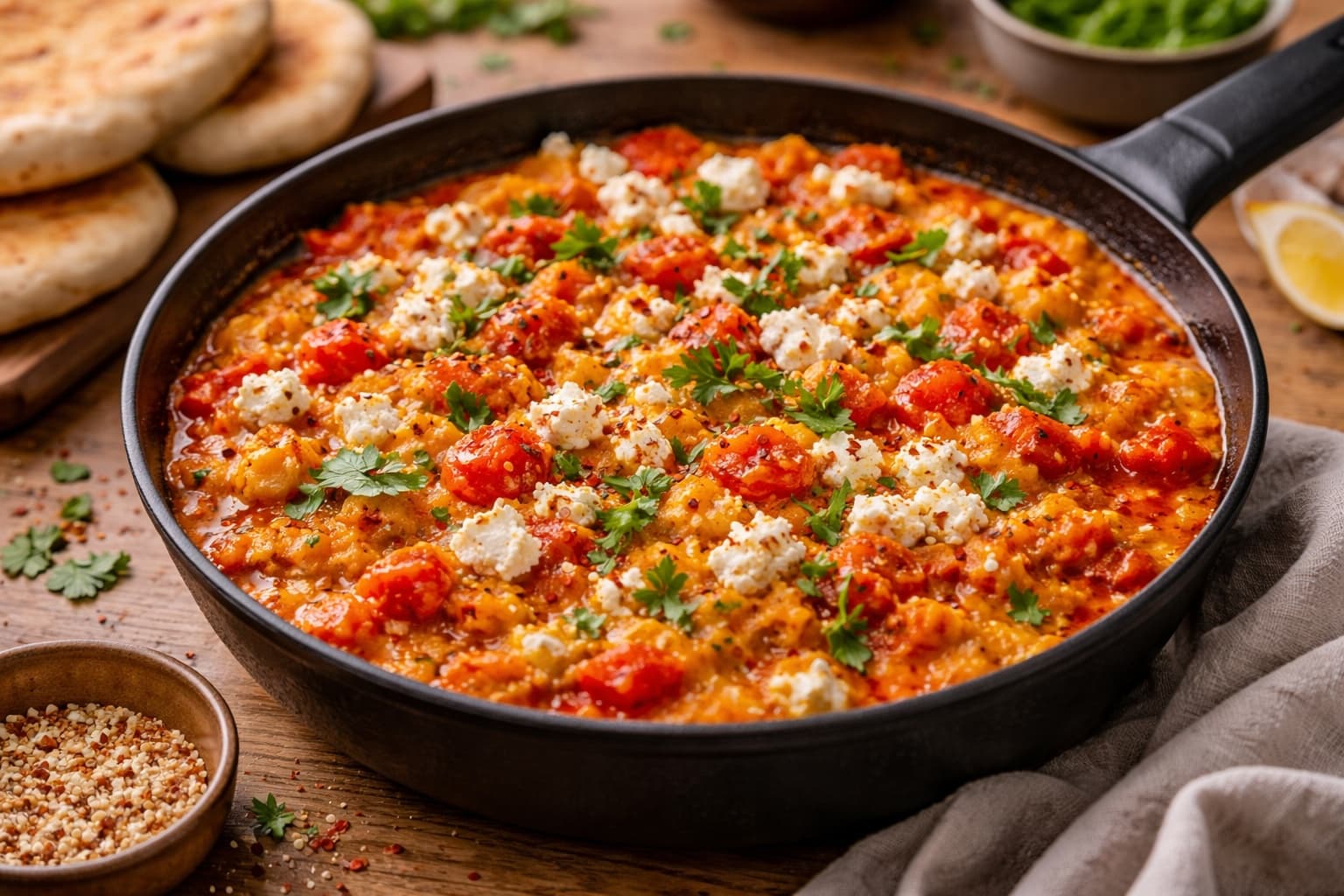 Turks Menemen Met Pita